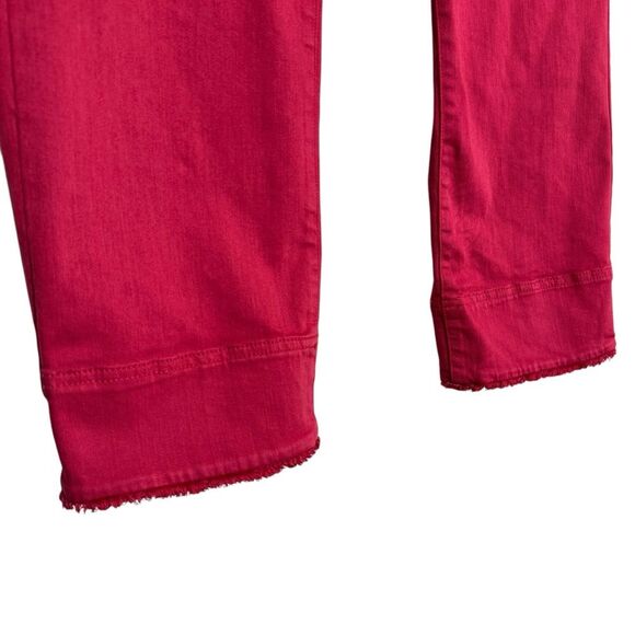 J Jill Womens Authentic Fit Cropped Jeans Size 16 Pink Stretch Denim Pants - Picture 5 of 6